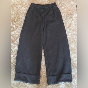 Express| High waisted Luxe lounge cuffed Wide leg Pants